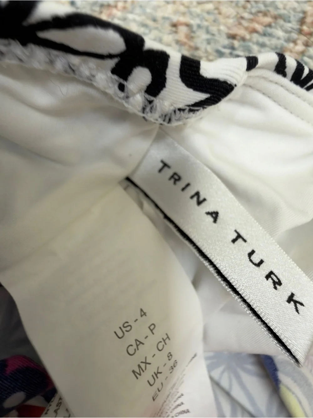 Trina Turk Tanzania Tankini top size 4